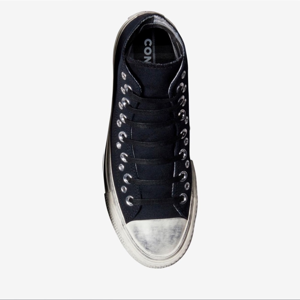 Converse Black and White High-Top Sneakers - Picture 4 of 6